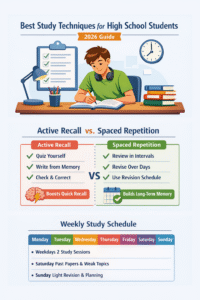 Read more about the article Best Study Techniques for High School Students (2026 Guide)